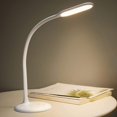 thumbnail image 1 of Lampe Sans Fil Gladle à DEL pour Bureau, Lampes de Table à Piles, Lampe de Lecture Rechargeable à Intensité Réglable avec Minuterie, Lampe Tactile à Col de Cygne Réglable pour Bureau, Port de Chargement Usb (Blanc), 1 of 8