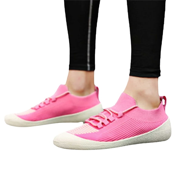 HBFAGFB Chaussures pour Hommes à Bout Grand Basses à Lacets Espadrilles Légères Décontractées Extérieur Usage Quotidien Rose Taille 35