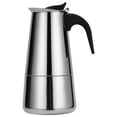thumbnail image 2 of Cafetière Espresso en Acier Inoxydable pour Cuisinière Percolateur Italien, 2 of 9