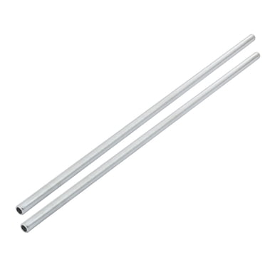 Unique Bargains 2pcs Metric M10 1mm Pitch Thread Zinc Plated Pipe Nipple Lamp Parts 42cm Long