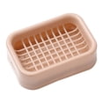 thumbnail image 1 of ZZkhGO Soap Box with Drainage, Double Layer Bathroom Soap Holder, Punch-Free Wall Mounted Soap Rack, 1 of 2