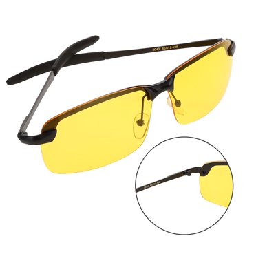 WALFRONT HD Night Vision Polarized Goggles Anti-Glare Eye Glasses for Driving Cycling , Driving Glasses, Night Vision Glasses