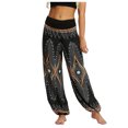 thumbnail image 2 of Pantalons pour Femmes 2024 Pantalons Amples pour Hommes et Femmes Combinaison Rétro Imprimée Pantalons de Yoga Pantalons pour Femmes Taille Haute en Liquidation, 2 of 4