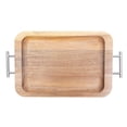 thumbnail image 1 of Home Trends Wooden Serving Tray with Handle, 17.12 x 9.64 x 0.98inch, Natural Acacia color, 1 of 4