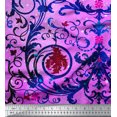 thumbnail image 3 of oneOone Polyester Lycra Fabric Dot|Swirl & Floral Panel Print Sewing Fabric BTY 56 Inch Wide, 3 of 3