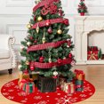 thumbnail image 4 of Christmas Tree Skirt 35 in Print Bottom Decoration, 4 of 6