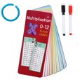 thumbnail image 2 of LEEYNEER Cartes Éclair de Multiplication 3e 6e Année 17 Pcs Table des Heures Cartes de Mathématiques avec Marqueurs Effaçables à Sec Outils d'Apprentissage Portables pour l'École à la Maison et la Salle de Classe, 2 of 9