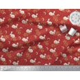 thumbnail image 3 of Soimoi Japan Crepe Satin Fabric Dot,Leaves & Rabbit Animal Print Sewing Fabric Yard 42 Inch Wide, 3 of 3