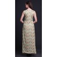thumbnail image 4 of Bimba Feuilles Femmes Imprimé Fente avant Sans Manches Maxi Été Longue Robe Décontractée-Xx-Grand, 4 of 5