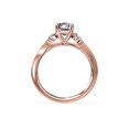 thumbnail image 4 of 0.70 Carat Excellent Asscher Cut Real Diamond New Design Three Stone Ring for Wedding Solid 18K Rose Gold Size 11, 4 of 8