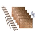 thumbnail image 1 of Fasade Traditional Style 10 Decorative Vinyl Backsplash Kit 15 sq ft Polished Copper, 1 of 6