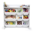 thumbnail image 4 of Humble Crew Cambridge White Toy Storage Organizer with Shelf and 9 Storage Bins, 4 of 9