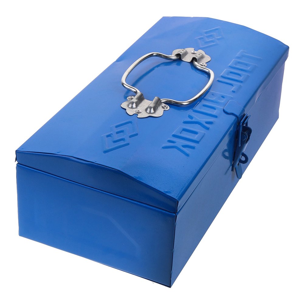 MesaSe Small Tool Box Tool Case Utility Toolbox 35.00X17.00X11.50CM Blue