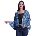 thumbnail image 1 of Moomaya Cardigan Boléro d'Été Court à Manches Évasées Intégrales Imprimé à devant Ouvert pour Femmes, 1 of 1