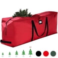 thumbnail image 4 of Maoww Extra Large Christmas Tree Storage Bag Dual Handles for Moving Supplies Red 135x34x68cm, 4 of 9