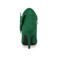 thumbnail image 2 of Unique Bargains Women's Zip Pointed Toe Stiletto Bow Heels Ankle Boots, 2 of 7