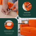 thumbnail image 5 of CHUN YI Stretch Checks Spandex Sofa Cover Separate Backrests Cushions Cover Slipcover, 5 of 5