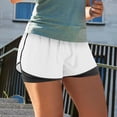 thumbnail image 2 of Plebaso Women's 2 in 1 Running Shorts Elastic Waist Drawstring Athletic Shorts Lightweight Workout Shorts, 2 of 6