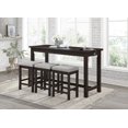 thumbnail image 4 of Topline Home Furnishings Counter-height Espresso 4pc Dine Pack, 4 of 8