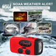 thumbnail image 2 of EIGTHTAIL Emergency Radio  Solar Hand Crank Self-Powered Weather Radio with 2000mAh Rechargeable Battery  Bright LED Flashlight  for Household Emergency  Outdoor Survival, 2 of 9