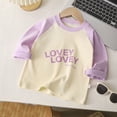 thumbnail image 2 of T-shirts Décontractés à Manches Longues Raglan pour Garçons et Filles, Col Ras du Cou, Hauts pour Enfants, T-Shirt à Blocs de Couleur, 2 of 5