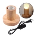 thumbnail image 4 of E27 Wooden Base Table Lamp Nightlight Lighting Bedside Light 10x8.5x5.5cm, 4 of 8