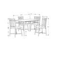 thumbnail image 2 of Monarch Specialties Dining Table Set, 5pcs Set, Small, 48" Rectangular, Faux Marble, Kitchen, Metal, Laminate, Brown Marble Look, Contemporary, Modern, 2 of 3