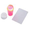thumbnail image 1 of HILABEE Transparent Nail Stamper Scraper Set Nail Stamping Tool No Misplacement Nail Art Pink, 1 of 9