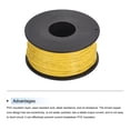 thumbnail image 3 of Uxcell 28AWG Stranded Wire Hookup 50M/164ft Yellow, Electrical Wire UL1007 Spool, 3 of 6