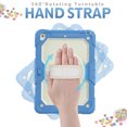 thumbnail image 2 of [Full-Body] Shock-Proof Case for Kids with [Screen Protector] [384 Rotating Hand Strap] &Stand [Pen Holder] for iPad 6 / Air2 （Cyan）, 2 of 4