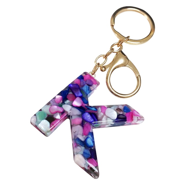 Fridja Mother's Day Custom Creative Keyring Clasp 26 English Letter Pendant Keyring