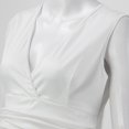 thumbnail image 5 of B91xZ Bodycon Robes pour les Femmes Sans Manches Côté Fente Fusée Mini Robes, Blanc XL, 5 of 5