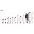 thumbnail image 3 of Polyform Garde-Boue 20-997-926 F-6 White; Uni; Cylindre; Design à Il Double de Qualité Commerciale; Blanc; PVC; Simple, 3 of 5