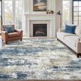 thumbnail image 1 of KUETH 8'x10' Area Rugs for Living Room, Machine Washable Rugs, Non Slip Vintage Lightweight Indoor Rug, Ultra Thin Low Pile Chenille Print Rug for Bedroom Dining Room Home Office, 1 of 6