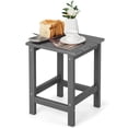 thumbnail image 1 of Costway 14" Patio Adirondack Side End Table HDPE Square Weather Resistant Garden Grey, 1 of 9