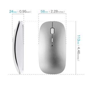 Bluetooth Mouse for Mac, Wireless Mouse for MacBook Air/Pro, Silent Mouse for MacBook