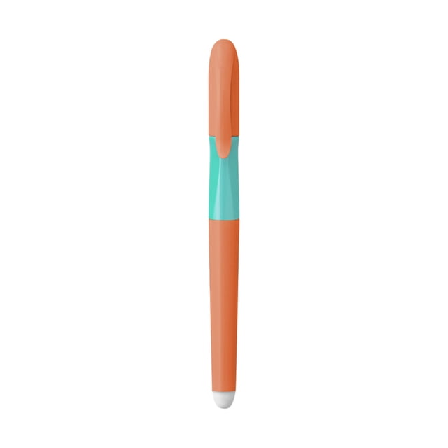 Orange No Sharpening Pencil With Eraser Eternal Pencil For Writing Drawing Durable Plastic Pencil With Replaceable Tip Beginner Practice Pencil For School Office 5.5 Inch Length