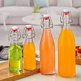 thumbnail image 3 of Snap Top Glass Bottle Caps Swing Stopper Reusable Silicone Lids for Beverage Storage Easy Clean Outdoor Picnic Kitchen Camping, 3 of 4