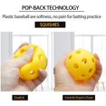thumbnail image 2 of 12 Pack Plastic Baseball Practice Baseballs for Hitting, Indoor Outdoor Lightweight Balls Baseball Batting Training, 2 of 7