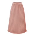 thumbnail image 4 of Summer Dresses High Waist Ruffled Chiffon A Line Midi Skirt Solid Long Lengths Plus Size Dress Light Pink XL, 4 of 4