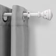 thumbnail image 2 of Mainstays 3/4” White Faux Wood Urn Adjustable Window Curtain Rod, 30”-84”, 2 of 4