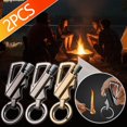 thumbnail image 3 of Ensemble de 2 Porte-Clés Réutilisables Assortis – Briquet en Métal Portable pour Allumer des Flammes, pour Équipement de Camping et de Randonnée en Plein Air, 3 of 3