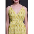 thumbnail image 4 of Bimba Tie-Dye Ladies Printed Resort Maxi DrawstringDressSpaghetti Strap Beach Wear-Medium, 4 of 5