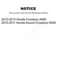 thumbnail image 2 of Kugel Rear Wheel Bearing Hub Assembly 70-512392 for Car Honda Accord Crosstour AWD, 2 of 11