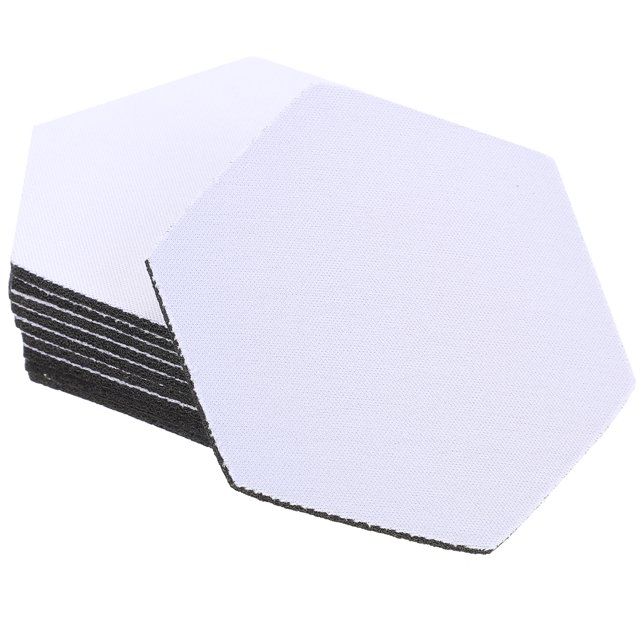 10Pcs Sublimation Blank Cup Coasters Blank Cup Mats Heat Transfer Blank Coasters Anti-scald Coasters