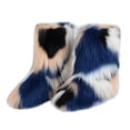 thumbnail image 1 of CEHVOM Bottes Imitation Animal pour Femmes Plus Cachemire Bottes de Neige, 1 of 4