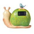 thumbnail image 2 of Garden Statue Snail Figurine Solar Powered Resin Animal Sculpture, 2 of 9
