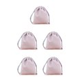 thumbnail image 2 of QualitChoice Jewellery Pouch Drawstring Bags Bracelet Packaging Goodies Mobile Phone Storage Holder Party Gifts Drawable Pouches Silver Gray-5*7 5Set, 2 of 6