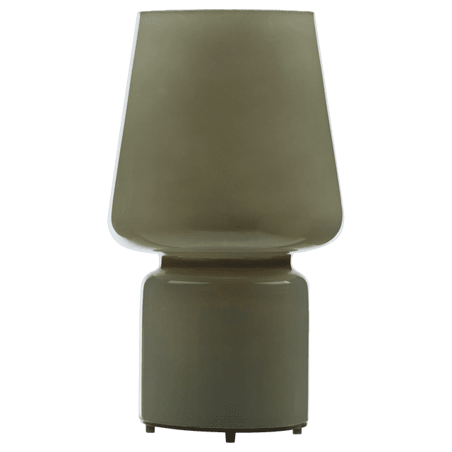Bouclair Lampe de Table en Verre Kaki