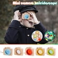 thumbnail image 3 of E Childrens Pretend Wooden Camera Toy With Kaleidoscope Lenses Sensory Development Portable Rope Pendant Hand Eye Coordination Activity Exploration Gift, 3 of 4